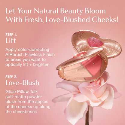 Pillow Talk Beauty Soulmates Airbrush Flawless Finish Brightening and Blush Powder Palette - Bajo Pedido