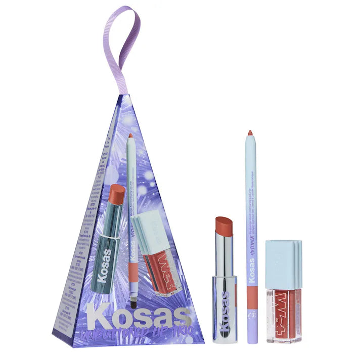 Unbuttoned Lip Liner, Lipstick, and Gloss Gift Set - Bajo Pedido