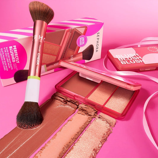 Perfectly Blushed Makeup Blush and Brush Set - Sephora Sale