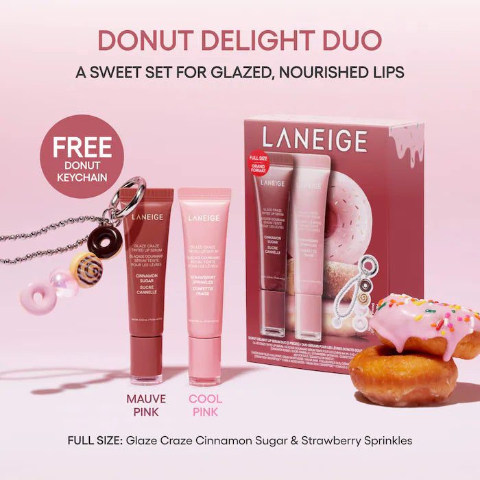 Glaze Craze Donut Delight Hydrating Tinted Lip Serum Duo - Bajo Pedido