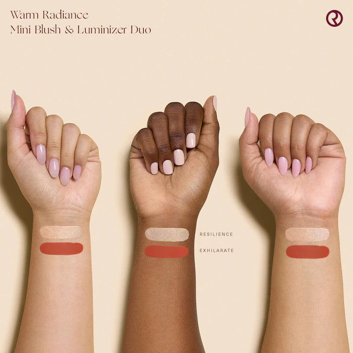Mini Warm Radiance Blush & Luminizer Duo Makeup Gift Set - Bajo Pedido