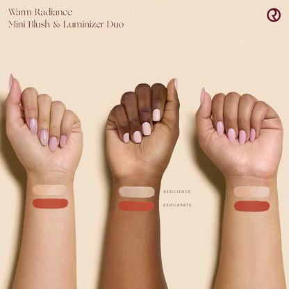 Mini Warm Radiance Blush & Luminizer Duo Makeup Gift Set - Bajo Pedido
