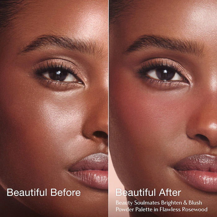 Pillow Talk Beauty Soulmates Airbrush Flawless Finish Brightening and Blush Powder Palette - Bajo Pedido
