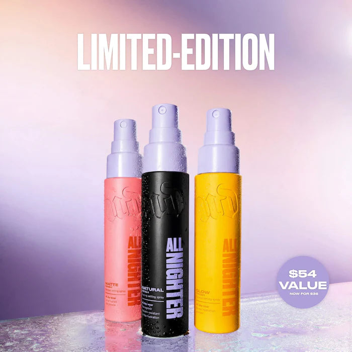 Mini License to Mist-Behave All Nighter Makeup Setting Spray Trio Gift Set - Bajo Pedido