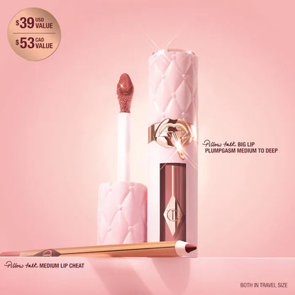 Mini Pillow Talk Plumpgasm Lip Liner and Lip Gloss Set - Bajo Pedido