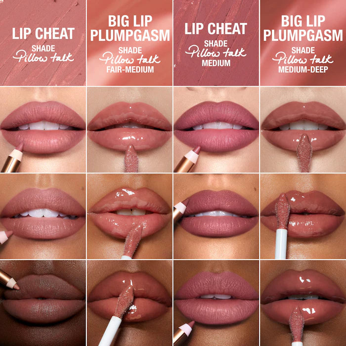 Mini Pillow Talk Plumpgasm Lip Liner and Lip Gloss Set - Bajo Pedido