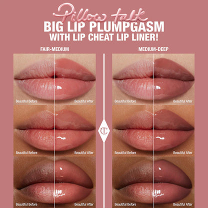 Mini Pillow Talk Plumpgasm Lip Liner and Lip Gloss Set - Bajo Pedido