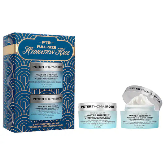 Full-Size Hydration Haul 2-Piece Skincare Gift Set with Hyaluronic Acid Moisturizers for All Skin Types - Bajo Pedido