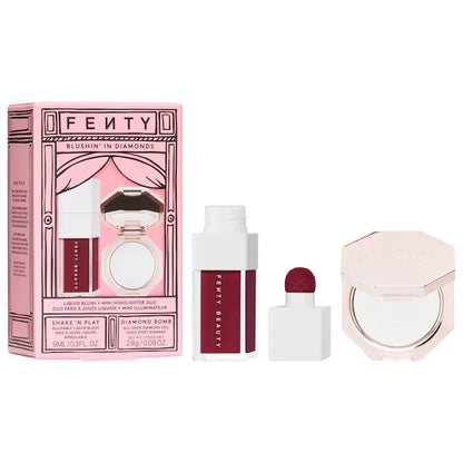 Blushin' In Diamonds Liquid Blush + Highlighter Duo Makeup Gift Set - Bajo Pedido
