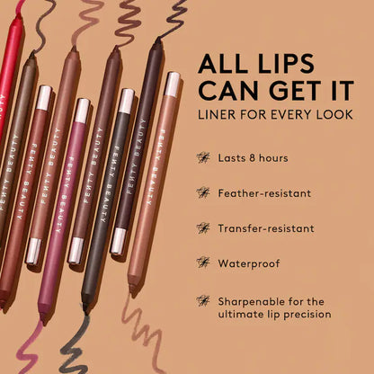 The Fenty Beauty Lip Vault 10-Piece Lip Gloss + Liner Makeup Gift Set - Bajo Pedido
