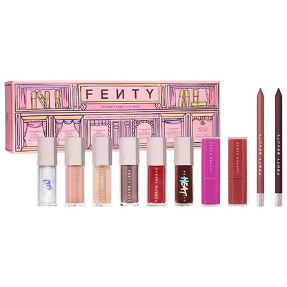 The Fenty Beauty Lip Vault 10-Piece Lip Gloss + Liner Makeup Gift Set - Bajo Pedido