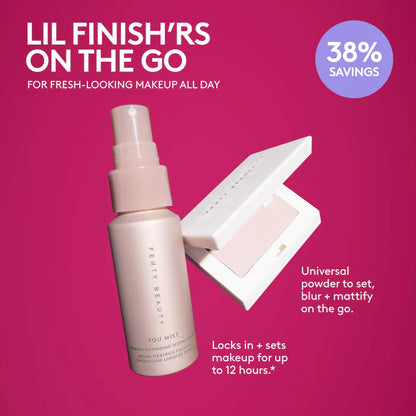 Lil Finish'rs Mini Setting Spray + Blotting Powder Duo Makeup Gift Set - Bajo Pedido