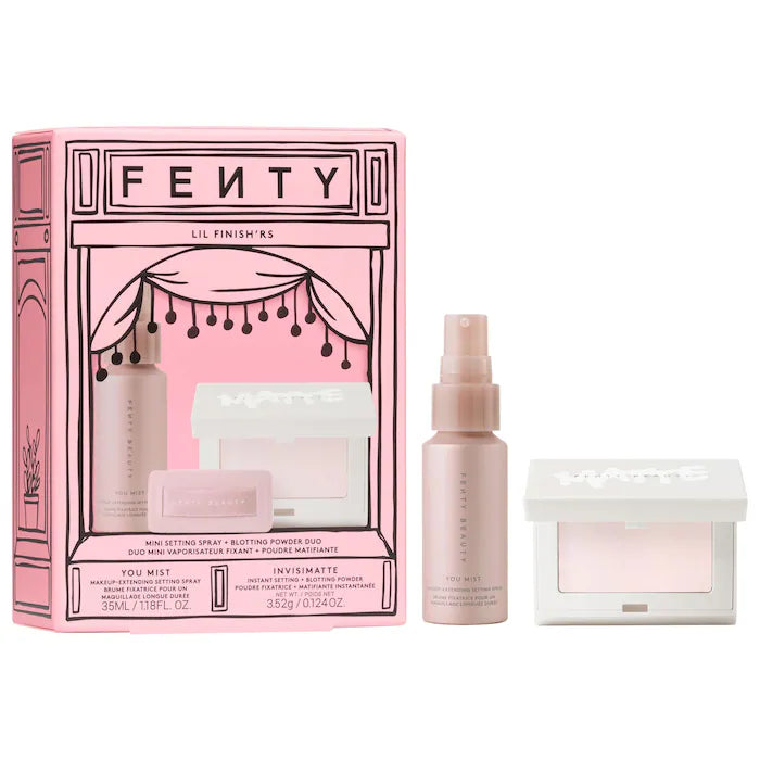 Lil Finish'rs Mini Setting Spray + Blotting Powder Duo Makeup Gift Set - Bajo Pedido