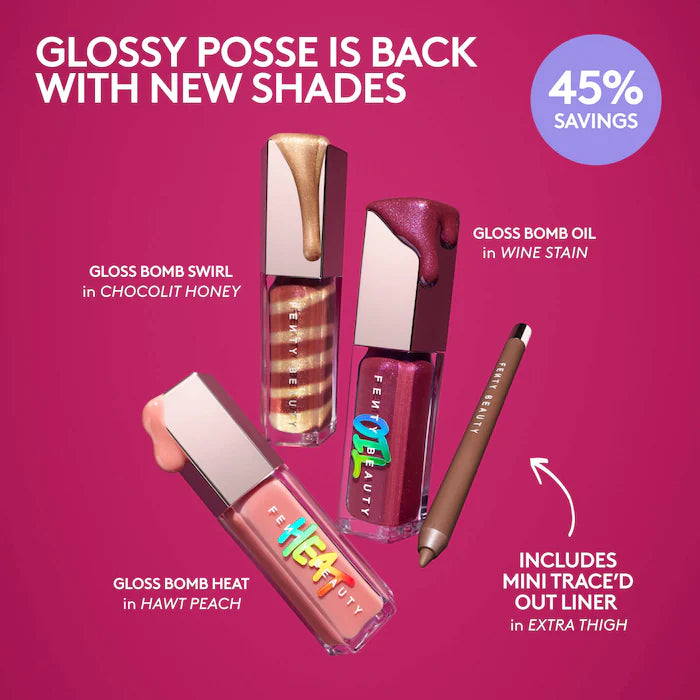 Glossy Posse IX 4-Piece Lip Makeup Gift Set - Bajo Pedido