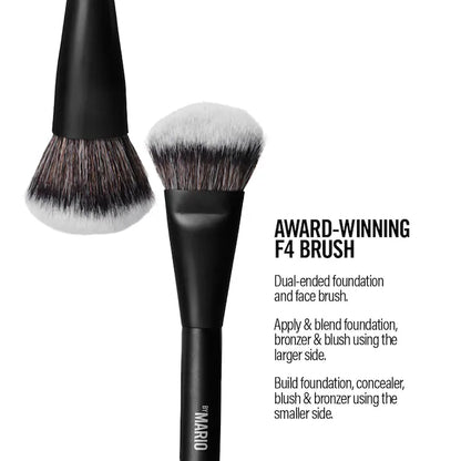 Mario's Face and Eye Trio Cosmetic Brush Set - Bajo Pedido