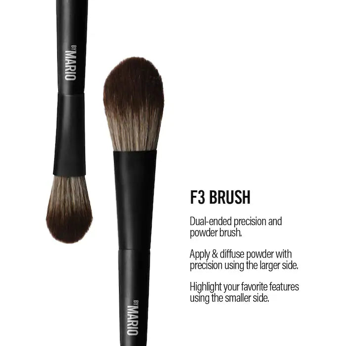 Mario's Face and Eye Trio Cosmetic Brush Set - Bajo Pedido