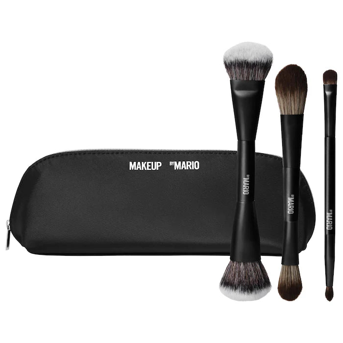 Mario's Face and Eye Trio Cosmetic Brush Set - Bajo Pedido