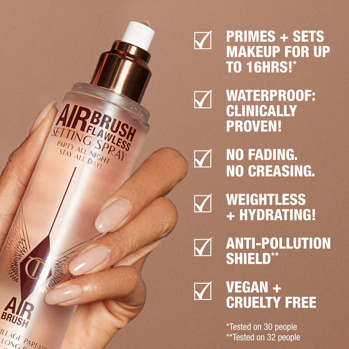 Mini Airbrush Flawless Hydrating & Waterproof Setting Spray Duo Gift Set - Bajo Pedido
