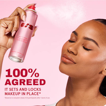 ONE/SIZE by Patrick Starrr 
On 'Til Dawn Mattifying Waterproof Setting Spray Big & Bitty Duo Guatemala