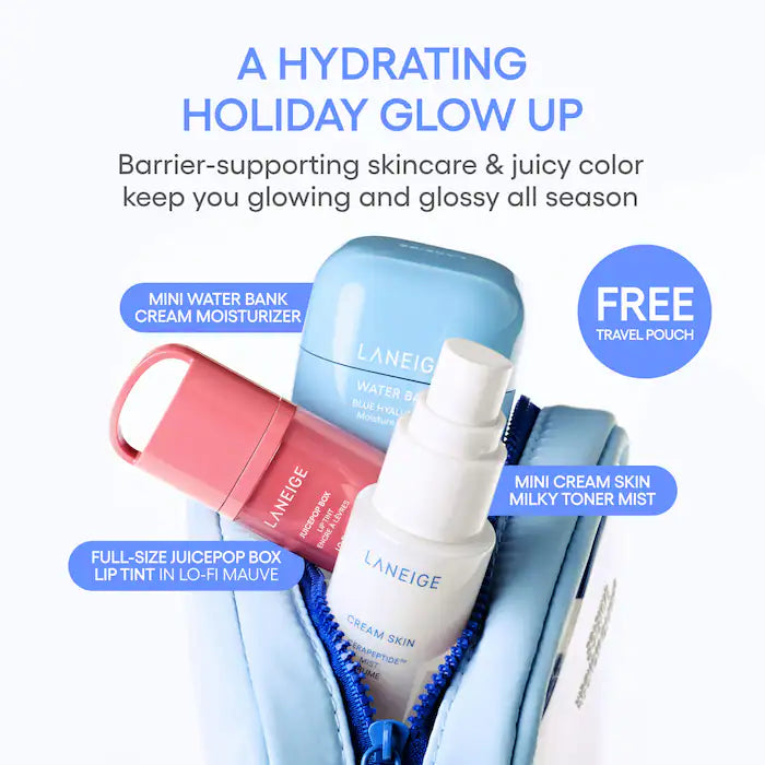 Tint & Glow Mini Korean Skincare + JuicePop Box Lip Tint Gift Set - Bajo Pedido