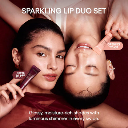 Sparkling Shimmer Lip Glowy Balm Duo Gift Set - Bajo Pedido