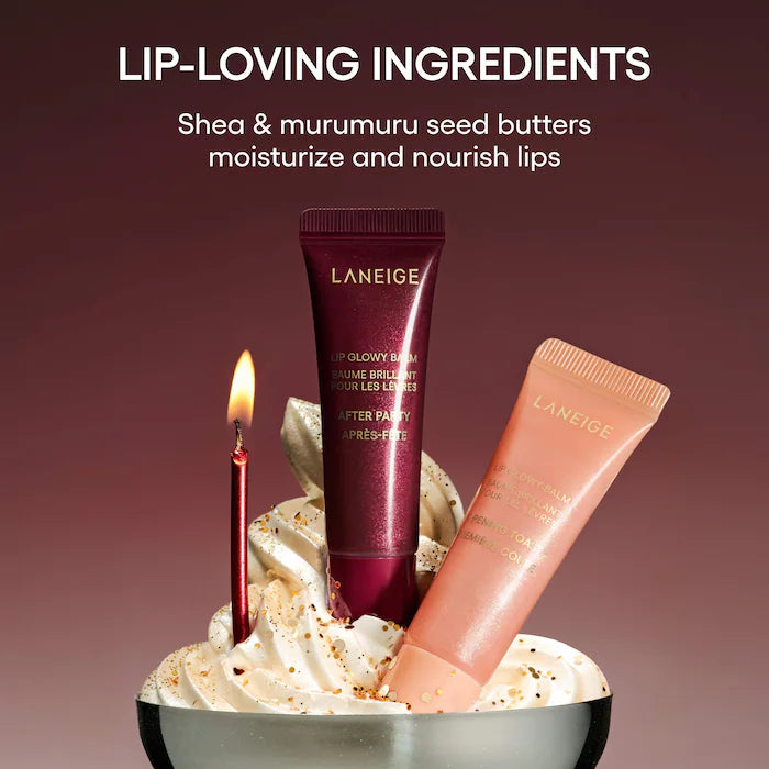 Sparkling Shimmer Lip Glowy Balm Duo Gift Set - Bajo Pedido