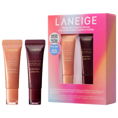 Sparkling Shimmer Lip Glowy Balm Duo Gift Set - Bajo Pedido