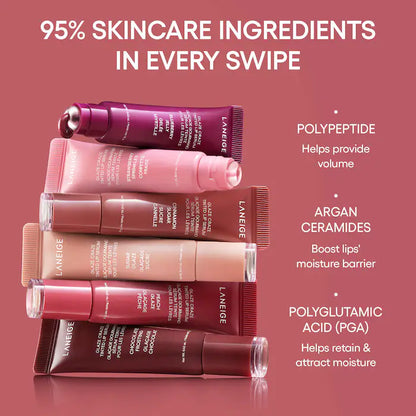 Glassy Lip Minis 3 Pc. Glaze Craze Tinted Peptide Lip Serum Gift Set - Bajo Pedido