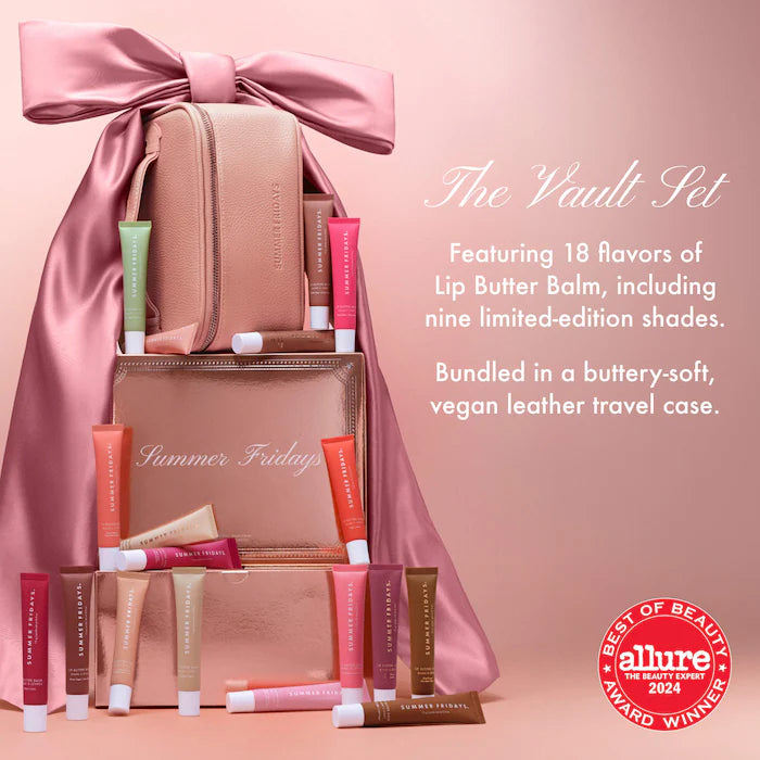 The Lip Butter Balm Vault Gift Set with 18 Hydrating Flavors - Bajo Pedido