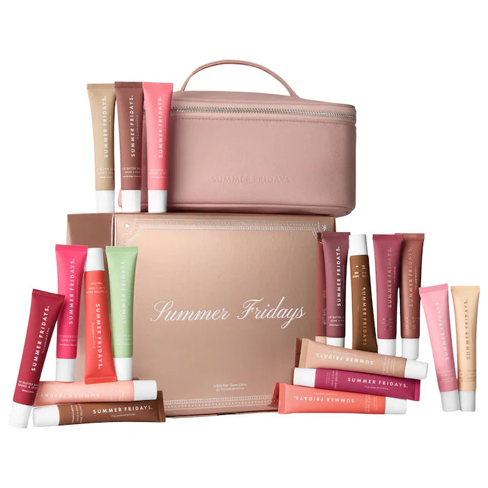 The Lip Butter Balm Vault Gift Set with 18 Hydrating Flavors - Bajo Pedido