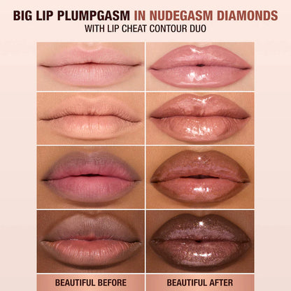 Mini Big Lip Plumpgasm Plumping Lip Gloss Trio Makeup Gift Set - Bajo Pedido