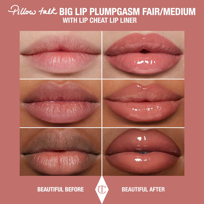 Mini Big Lip Plumpgasm Plumping Lip Gloss Trio Makeup Gift Set - Bajo Pedido