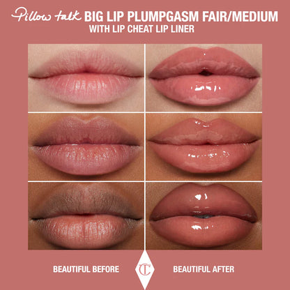 Mini Big Lip Plumpgasm Plumping Lip Gloss Trio Makeup Gift Set - Bajo Pedido