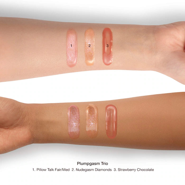 Mini Big Lip Plumpgasm Plumping Lip Gloss Trio Makeup Gift Set - Bajo Pedido