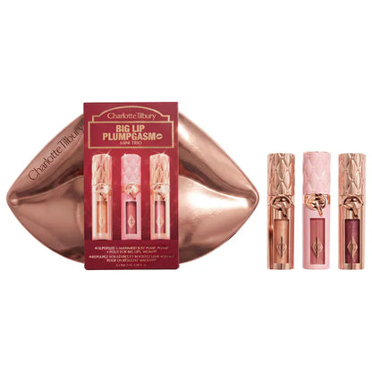 Mini Big Lip Plumpgasm Plumping Lip Gloss Trio Makeup Gift Set - Bajo Pedido