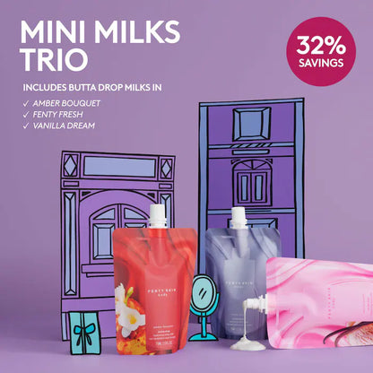 Mini Milks Hydrating Body Milk Travel Pouch Trio - Bajo Pedido