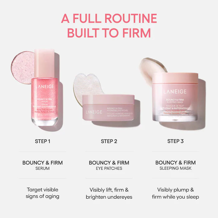 Laneige Bouncy & Firm Hydrogel Eye Patches for Dark Circles, Depuffing, & Wrinkles Guatemala